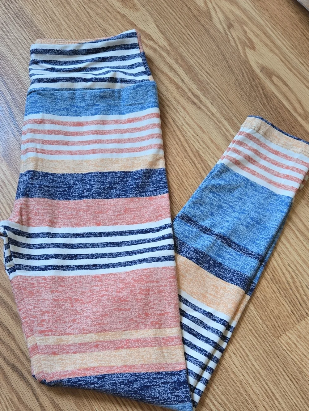 Tween Striped Heathered Leggings